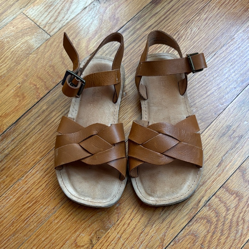 Next direct girls Leather Woven Sandals